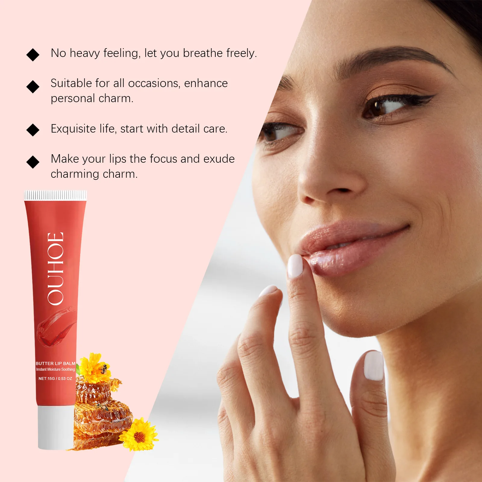 Lip Balm Deep Moisturizing Glaze Smoothing Lip Lines Prevent Dry Cracked Long-Lasting Nourish Waterproof Daily Lip Care Makeup 6