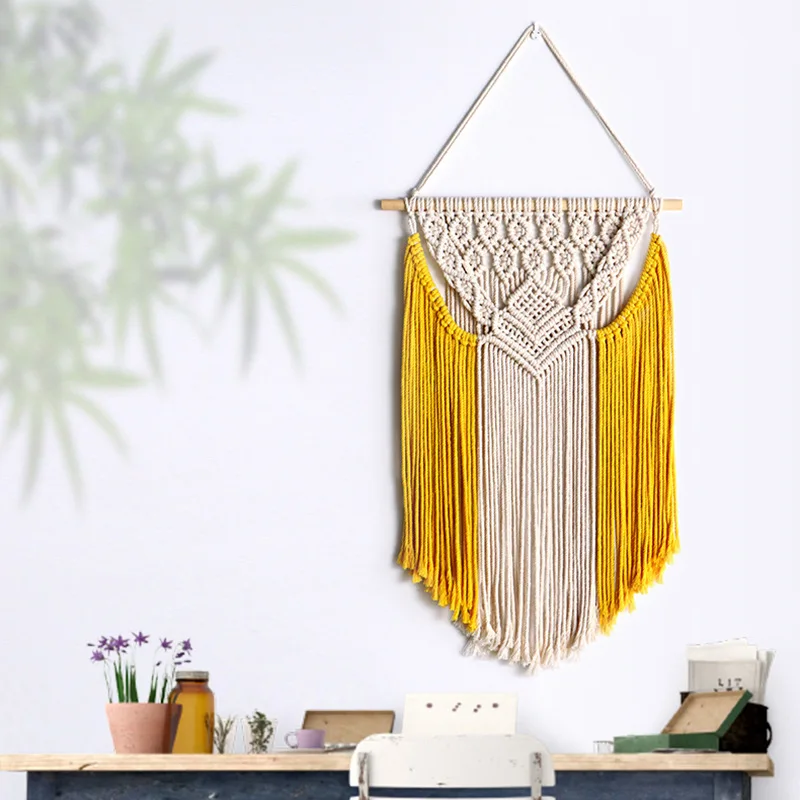 

New tapestry Bohemia hand woven wall hanging tassel decorative wall hanging colorful wall hanging tapestry
