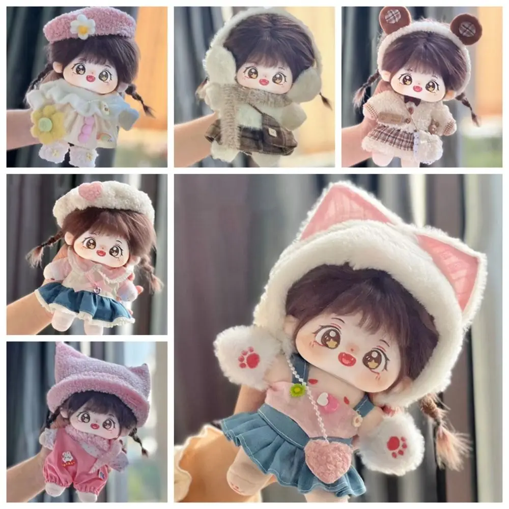 Fashion Cat Ear Set 20cm Cotton Dress DIY Clothing Princess Skirt Idol Clothes Dress Up Pink Clothes Accessories