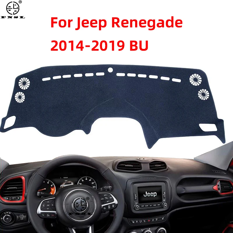 

For Jeep Renegade 2014 2015 2016 2017 2018 2019 BU Car Dashboard Cover Pat Dash Board Mat Carpet Dashmat Cape Sunshade Protector