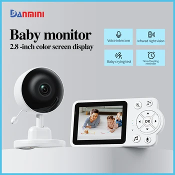 Moniteur intelligent pour bébé, 2.4G, avec détection sonore, moniteur d’interaction vocale et vidéo