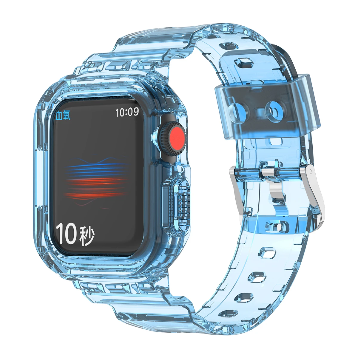 Crystal Clear Jelly Sport Band with Bumper Case