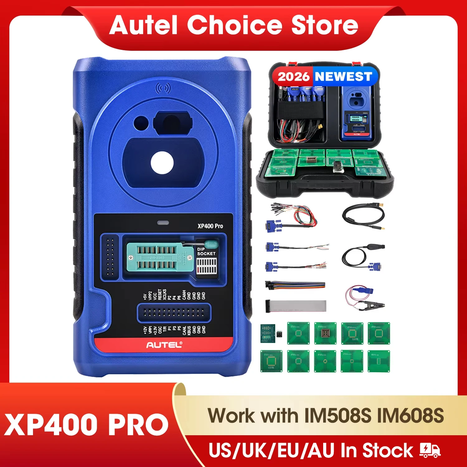 Autel-Programmeur de clé XP400 Pro, outil de pigments de clés et puces, version améliorée de XP400, fonctionne avec IM508, IM608, IM608 Pro 1