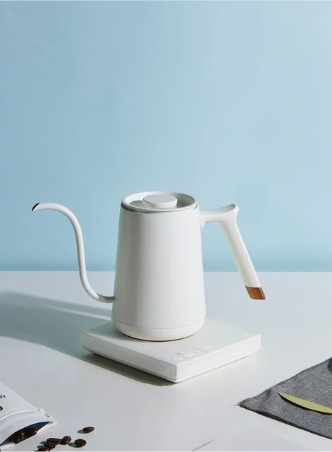 Timemore Fish Smart Electric Pour Over Kettle 600ml 220v Fine Mouth Temperature Control Customize Hand Brew Coffee Pot Accessory 4