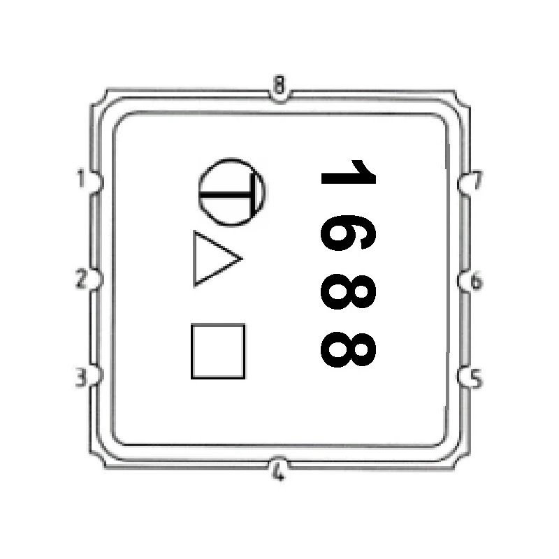 SAW 필터, TA1688A, 367.5MHz, 366.5-368.5MHz, 5X5 TST, 구..