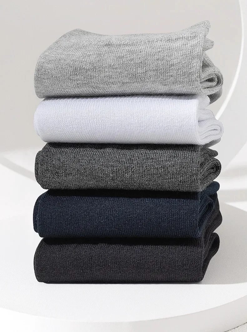 Mens Cotton Crew Socks - 10 Pairs Casual Business Breathable Size 38-45