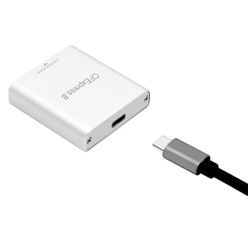 휴대용 C타입 to CFexpress B 리더, USB 3.1, 2 세대, 10Gbps, 노트북 컴퓨터, 휴대폰, 맥북, 아이패드, 크롬북용