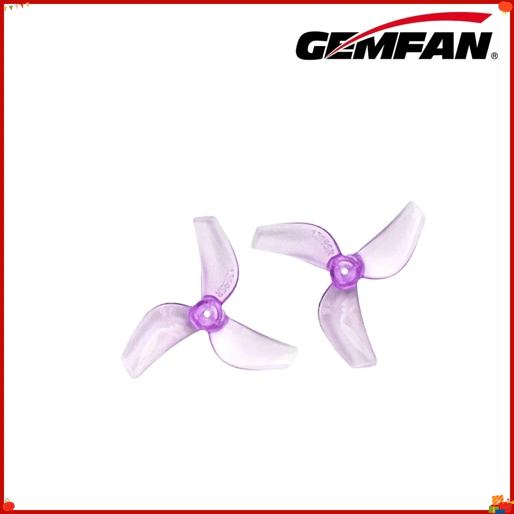 Hélices de rechange 1mm pour drone FPV micro, lot de 4 pales transparentes disposées en étoile.