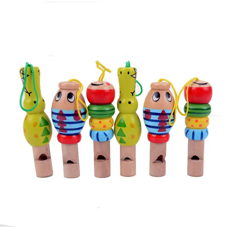 Animal Whistle Music Enlightenment Baby Children Educational Wood Kids Toy YJCA 