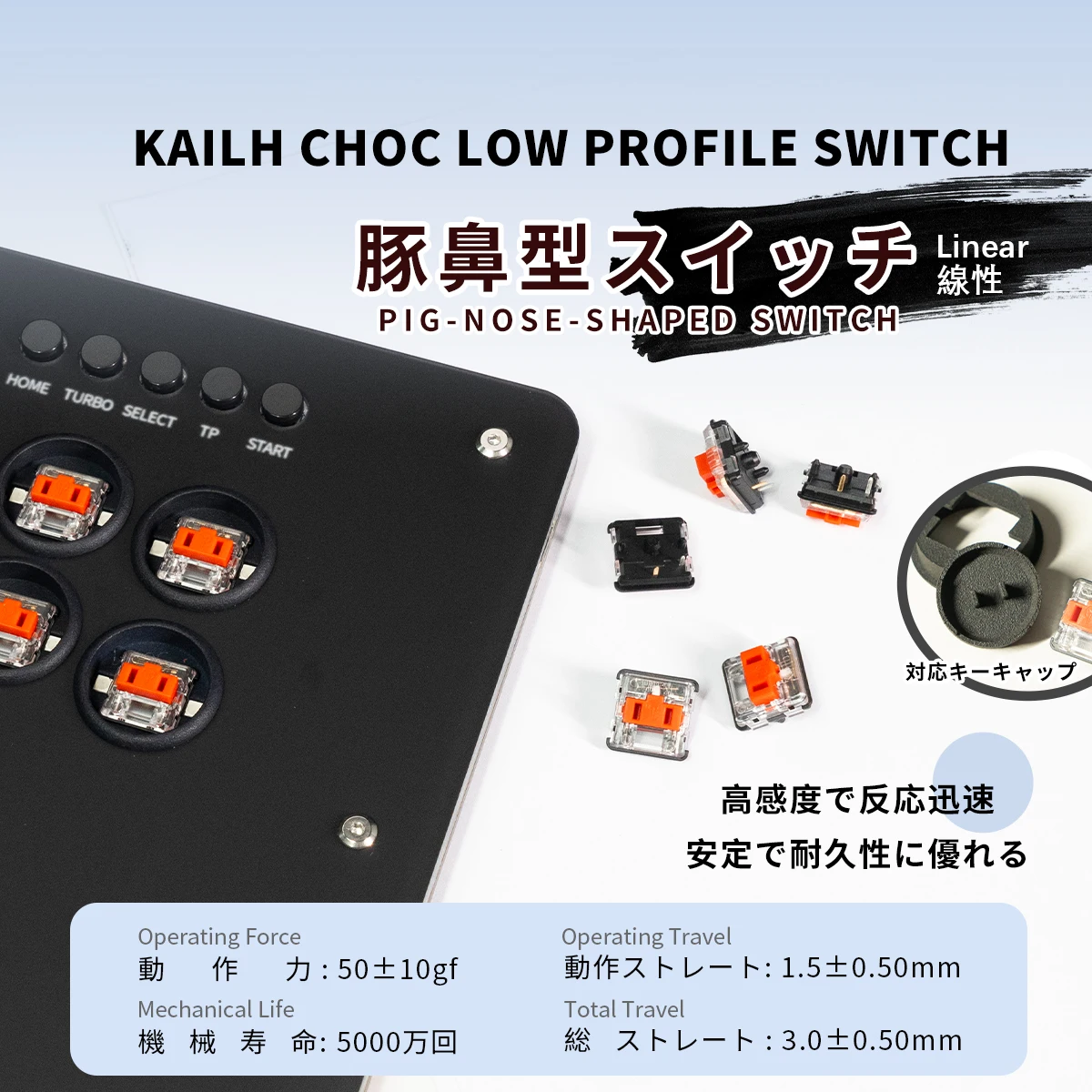 TIKITAKA Hitbox Panda/Wizard/Ghost Low profile Switch Joystick