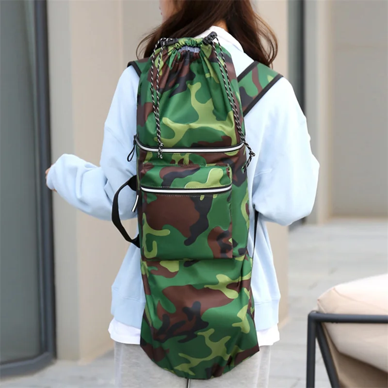 Sports Universal Travel Waterproof Longboard Backpack Shoulder Bag Skiboard Handbag Skateboard Carry Bag skateboard carry bag skateboard bag