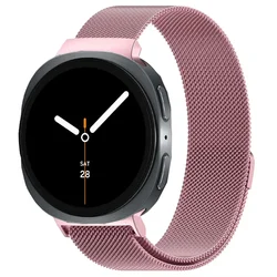 Stainless Steel Magnetic Milanese Loop Strap Bracelet - Galaxy Watch 8 44mm (03 Rose Powder)