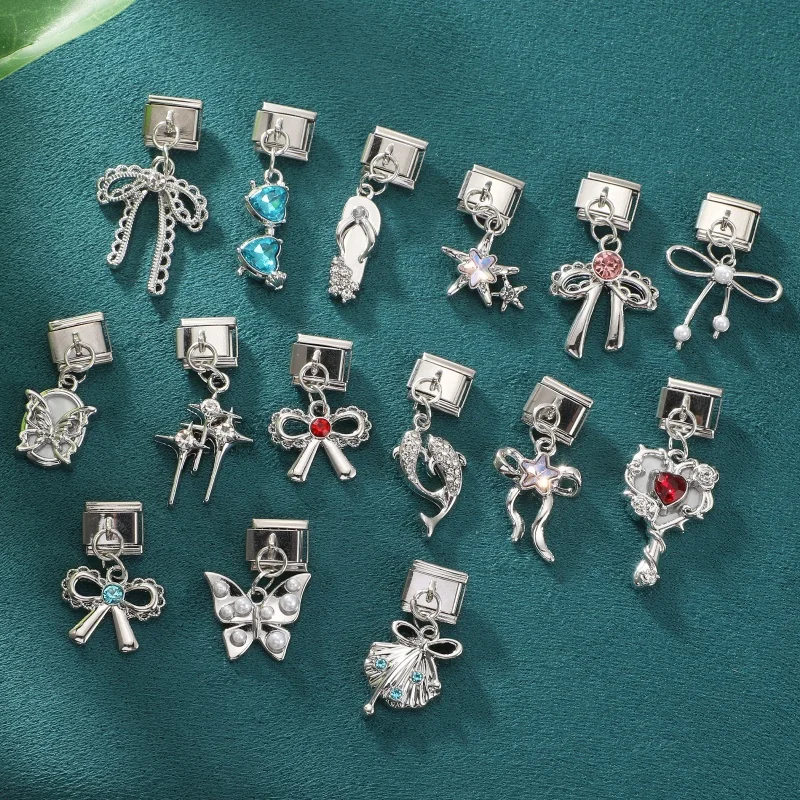 Italian Charm Links Bracelet Stainless Steel