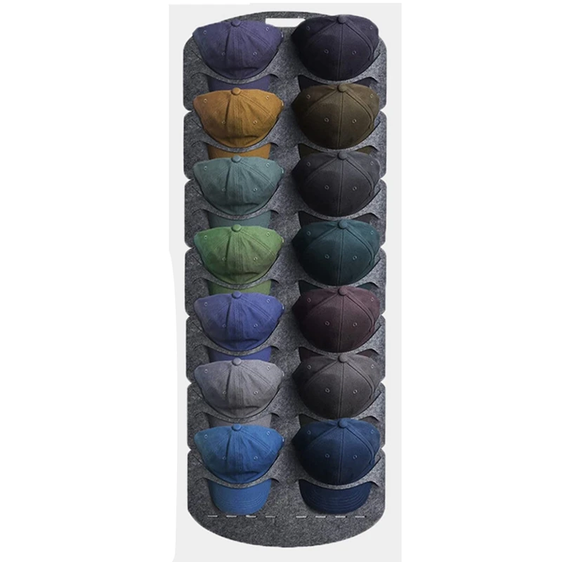 Storage Home Coat Racks Wall Felt Hat Storage Racks Cap Bag Clip Travel Cap Rack