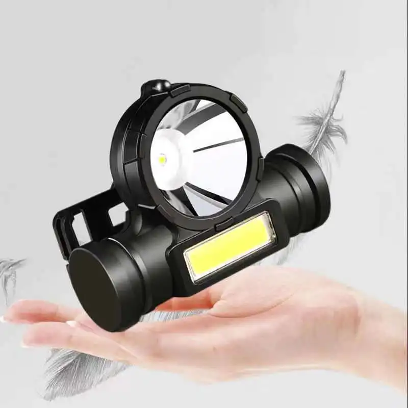 Portable LED Headlamp Waterproof COB Lantern Head Lamp USB Rechargeable 18650 Headlight Work Light with Magnet Fishing Torch head flashlight,cob headlamp