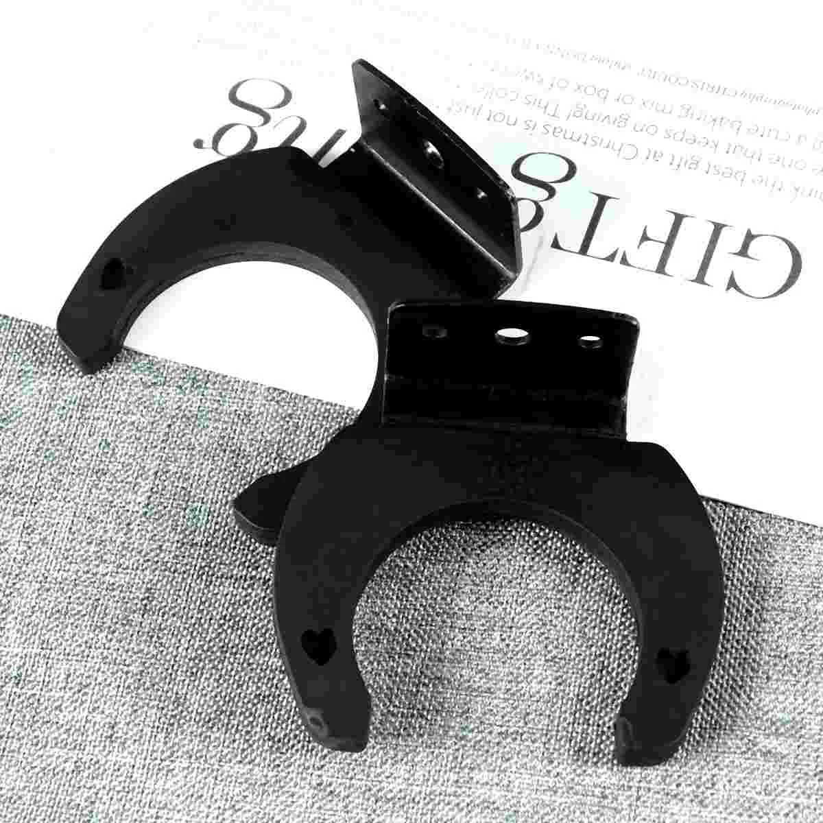 

2 PCS Microphone Hooks Bracket Hanger Wall Mount for Hangers Wireless Microphones