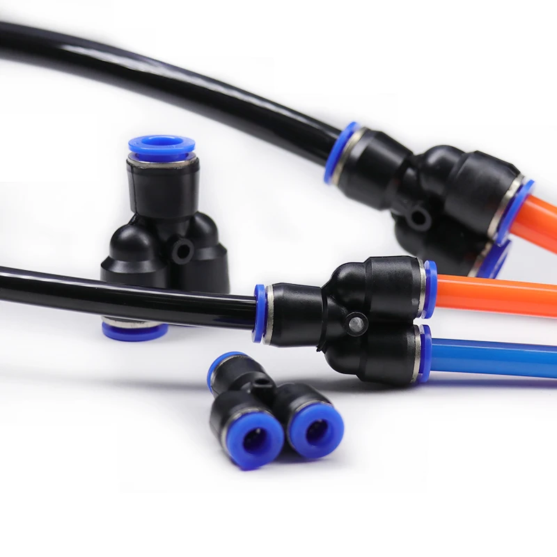 hose pipe fitting pipe fitting water pipe fitting 1~30pcs Pneumatic Fittings PY/PU/PV/PE Series OD4mm 6mm 8mm 10mm 12mm 14mm 16mm Air Pipe Hose Quick Push in Hose Jions