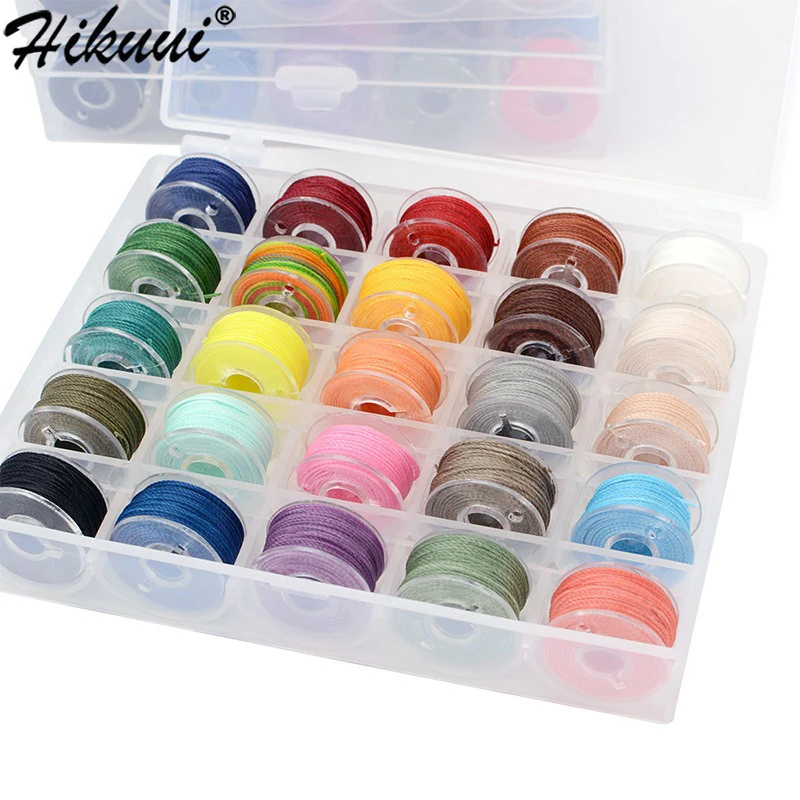 DIY 수공예 도구에 대 한 25Pcs 가죽 바느질 스레드 세트 폴리 에스터 라운..