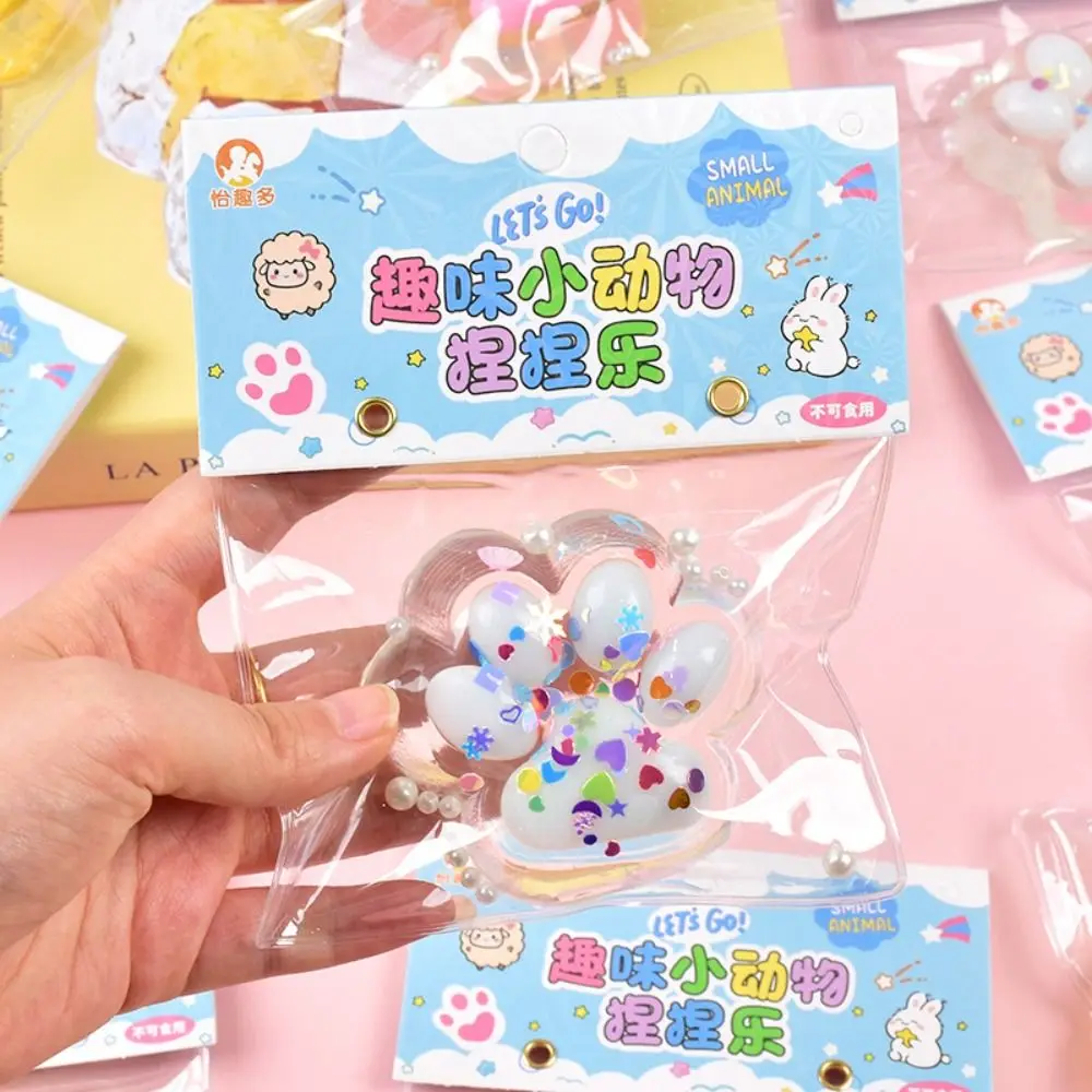 HOT Cat Paw Decompression Toys Kawaii Cartoon Antistress Squishy Stress Relief Slow Rising Toys For Adult Kids Stretch Squeeze T 2