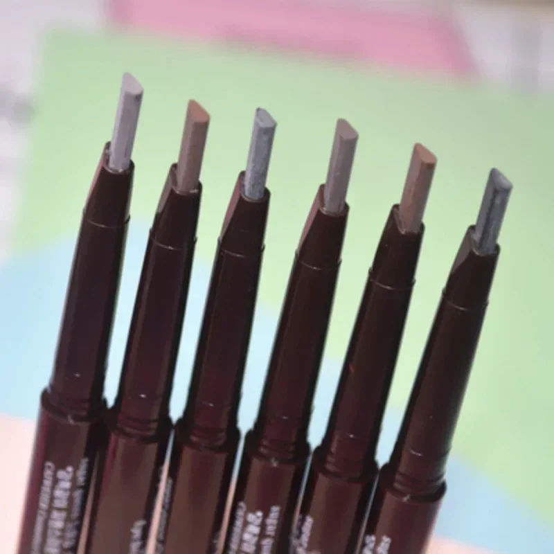 Double Head Eyebrow Enhancers Pencil Tattoo Waterproof Long Lasting Professional Brow Pen With Eyebrow Brush Natural Eye Makeup 5