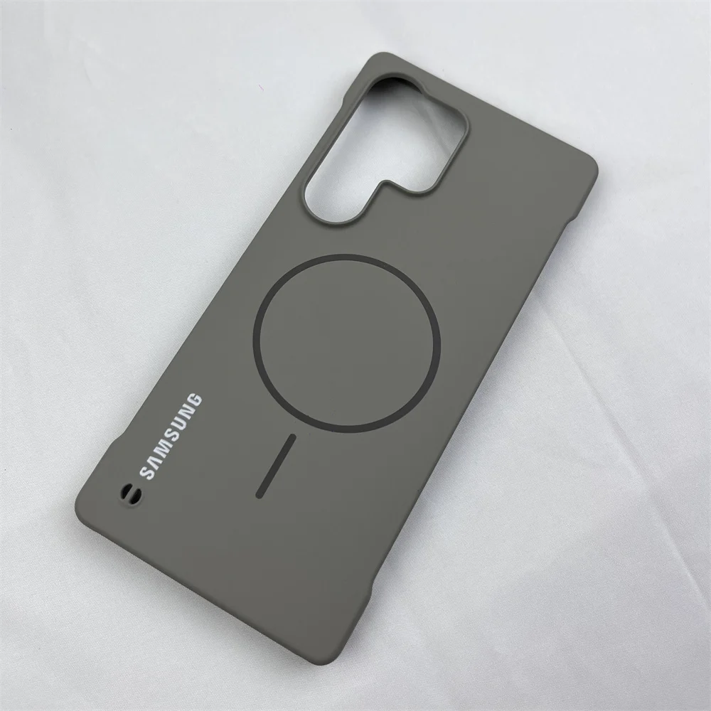 Slim Frameless Magnetic Phone Case with Wireless Charging Support