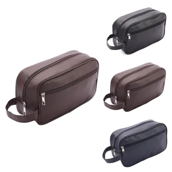 Männer Wasserdichte Reise-Kulturtasche- PVC Litschi Muster Kosmetiktasche