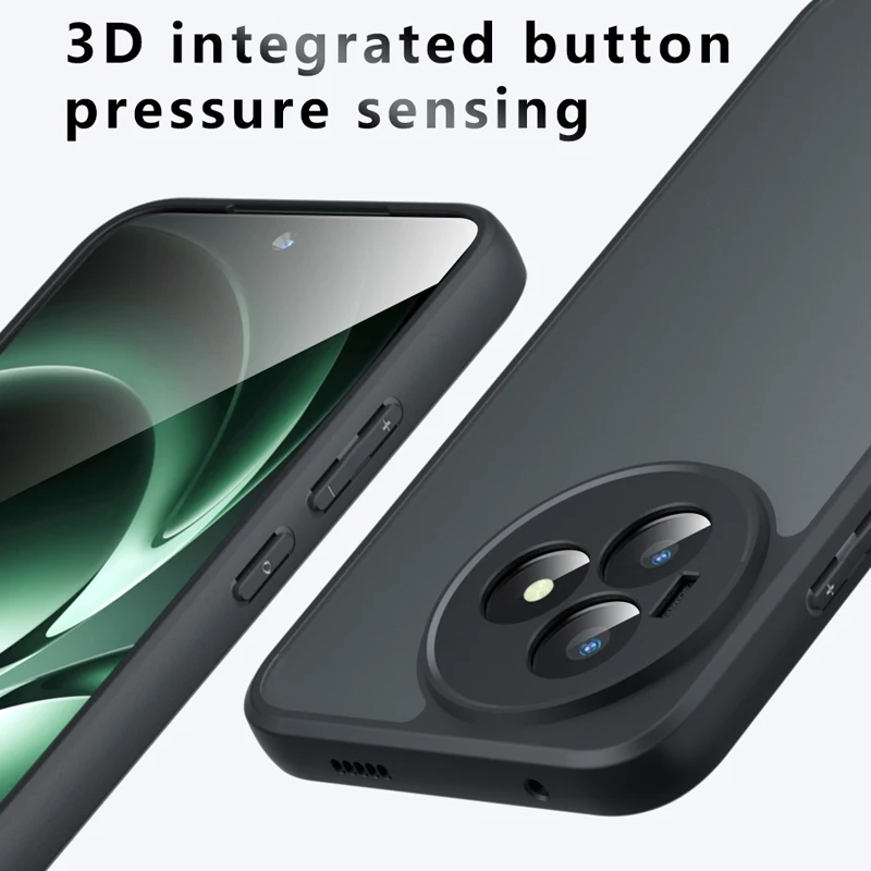 Shockproof Frosted Skin Feel Matte Case - Anti-fingerprint Transparent Cover