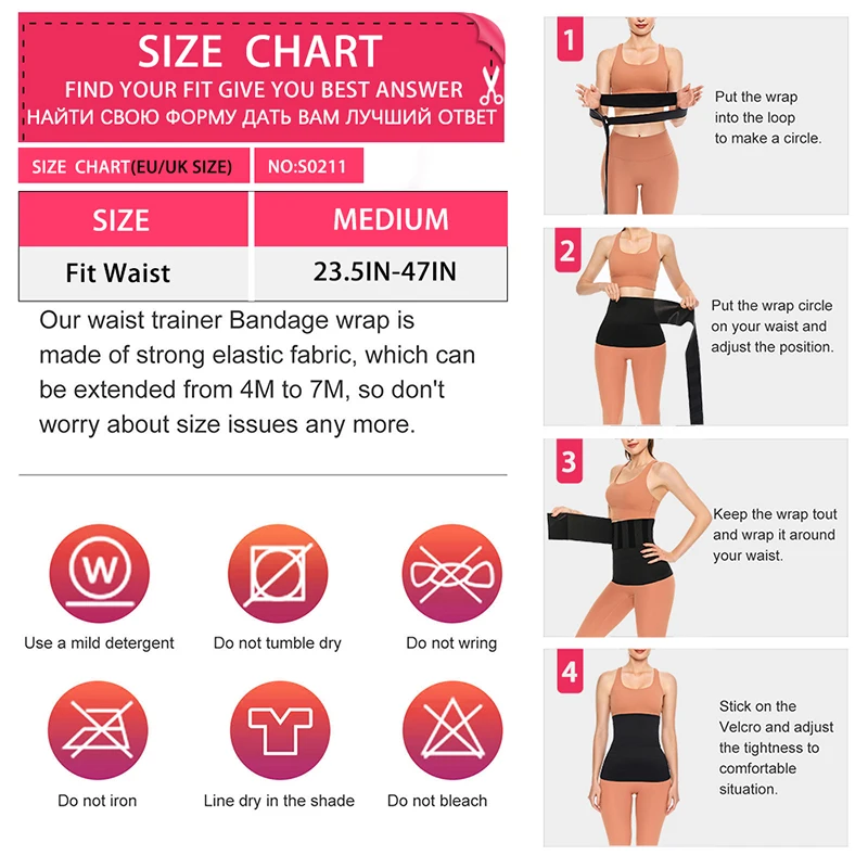 skims shapewear MiiOW Bandage Wrap Waist Trainer Shapewear Sweat Sauna Waist Trimmer Belt Slimming Tummy Wrap Weight Loss Body Shaper Women tummy control shapewear