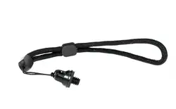 Versatile Digital Camera Wrist Strap with Secure 1/4 Screw Attachment (Black)