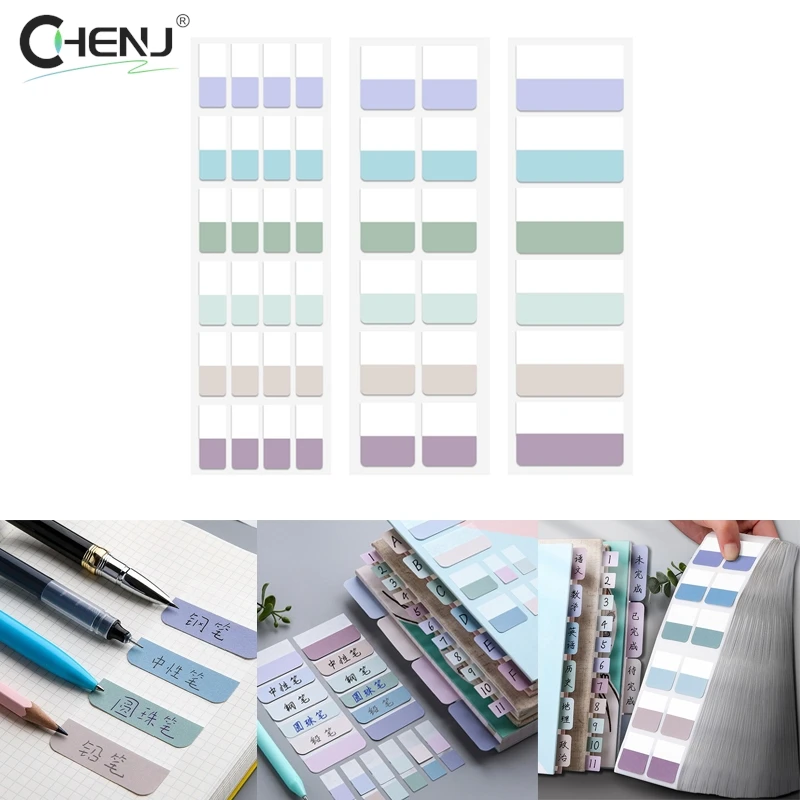 

1set Colorful Sticky Index Tabs Notes File Classification Memoranda Notebook Classify Sticker Stationery Supplies