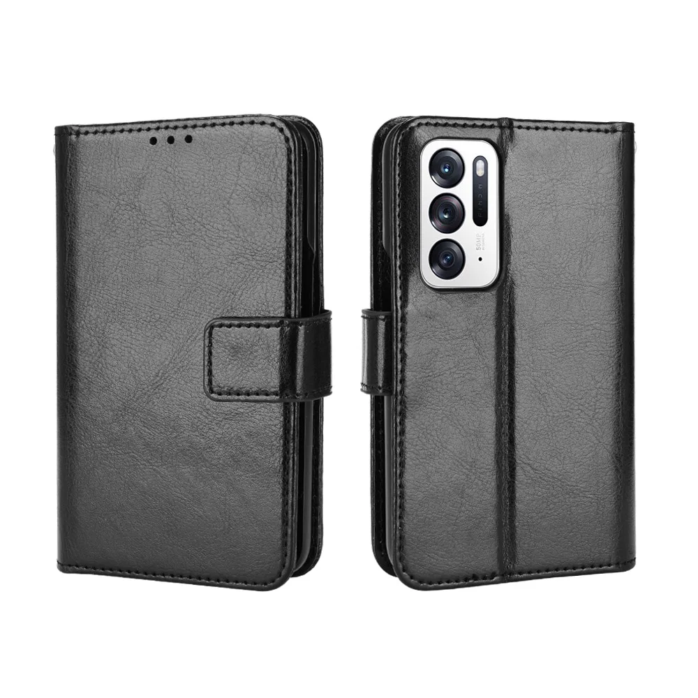 Wallet Leather For OPPO Find N Case Magnetic Book Stand Flip Card Protection Cover oppo flip cover