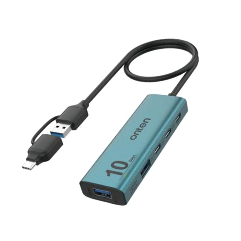 

10Gbps USB C Hub,USB C to USB C/A Adapter with USB3.2 GEN2 Speed USB Splitter Drop Shipping
