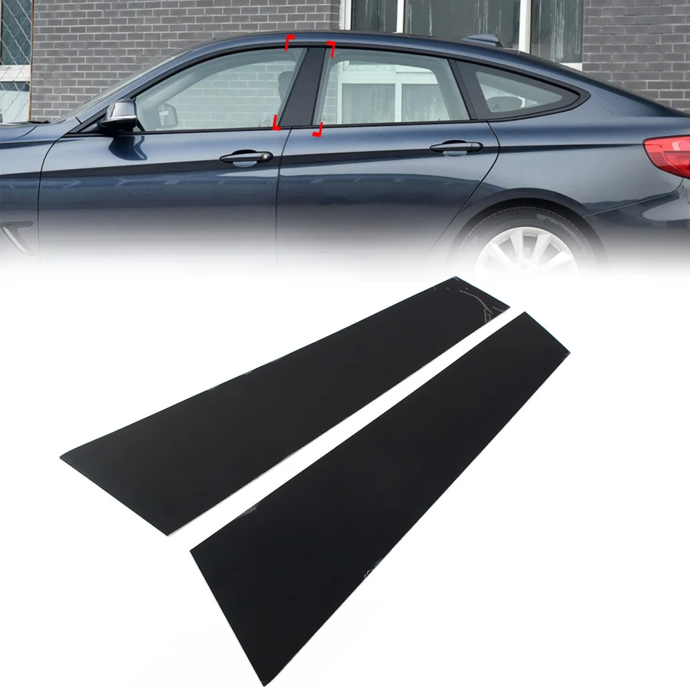 

2 шт. глянцевые черные двери окна столбы декоративные обложки для BMW 3 серии GT F34 2013 2014 2015 2016 2017 2018 2019