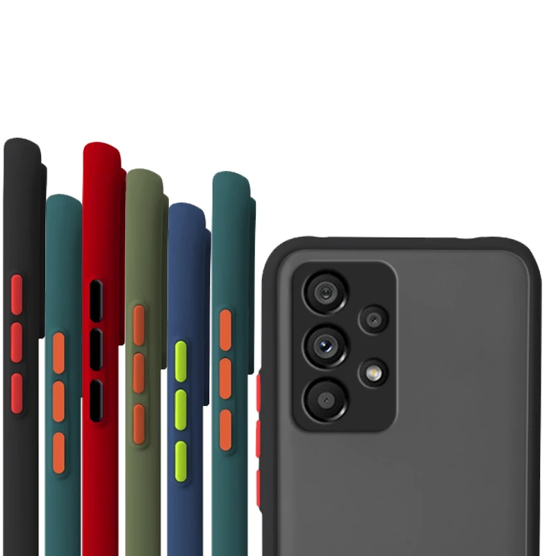 Matte PC Cover For Samsung Galaxy A13 4G Case Samsung Galaxy A03 A13 A23 A53 5G Cover Shockproof TPU Phone Cover Samsung_voghion.com