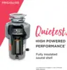1.25 HP Corded Garbage Disposal for Kitchen Sinks | FF13DISPC1 3