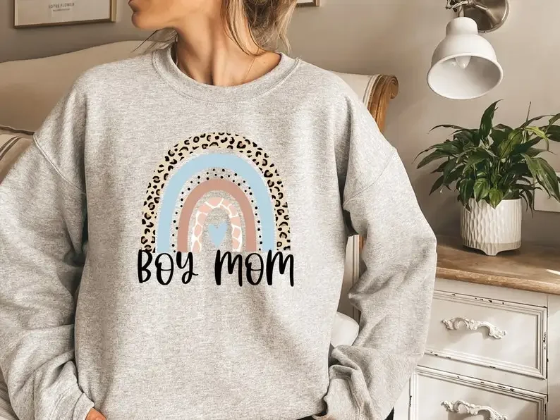 Street women's sweatshirt autumn long-sleeved hoodie Harajuku rainbow hoodie printed sweatshirt women