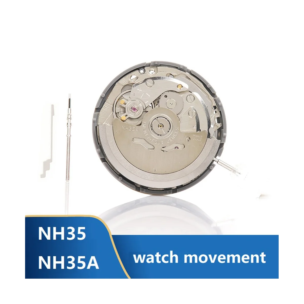 

NH35/NH35A Movement+Movement Watch Steel Stem+Check Rod Supports Day Date Set High Accuracy Automatic Mechanical Watch