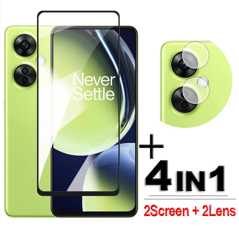 

For OnePlus Nord CE 3 Lite 5G Glass Nord CE 3 Lite Tempered Glass 2.5D Full Cover Screen Protector Nord CE 3 Lite Film 6.72 inch