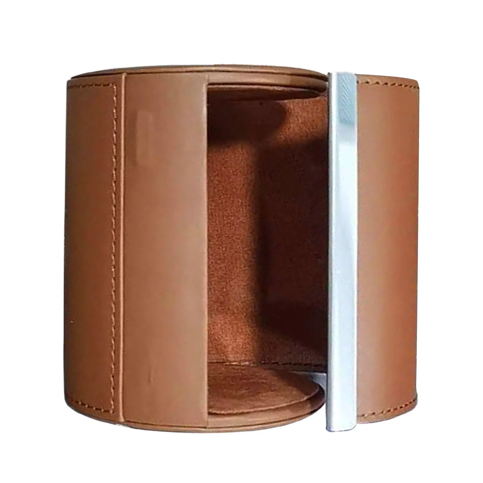 Travel Tie Case PU Leather Necktie Travel Case Tie Box for Men Antiwrinkle Neck Box Portable Sturdy Organizer neck tie