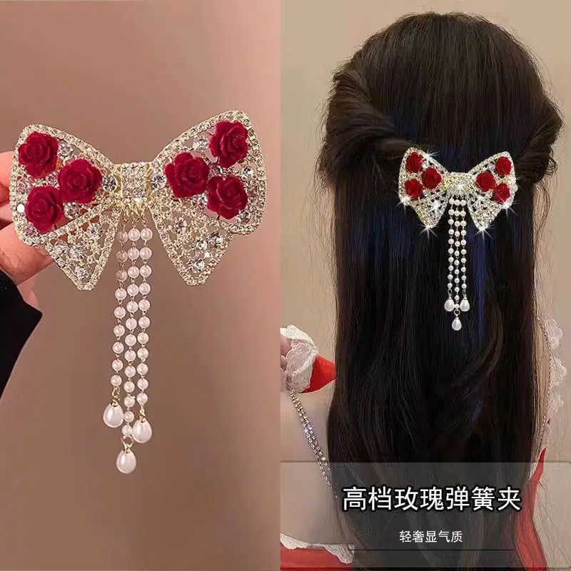 Dexspoeny Haarspangen-Set Mit Schmetterling & Quaste (4 Stück) – Silberfarbener Haarschmuck Für Zöpfe & Frisuren