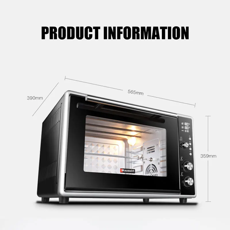 Baking Electric Oven Multi-function Automatic Oven 50L Large Capacity Horno Electrico Household Appliances For Kitchen