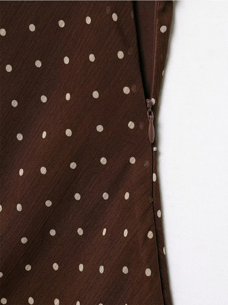 2025 Summer New Women's Dress Fashion Polka Dot Printing Elegant Long Dresses For Women Backless Sexy Evening Party Dresses