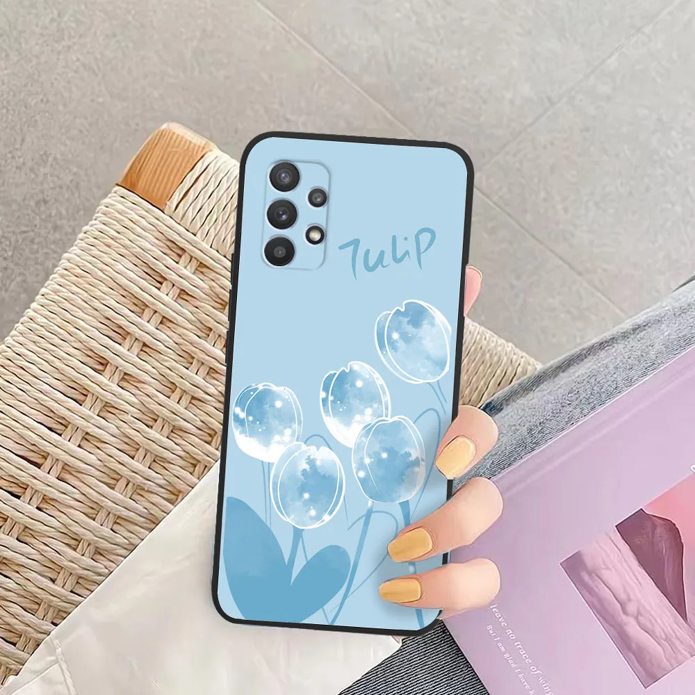 Per Samsung Galaxy A32 4G 5G Custodia Flowers Silicone Soft Tpu Cover Per Samsung A32 A 32 5G Custodia Per Samsung A32 5G Funda Bumper