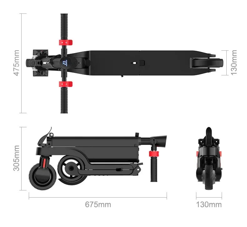 Light Weight Folding Electric Scooter Adults Teens Foldable Electric Scooter Bike Backpack Brushless