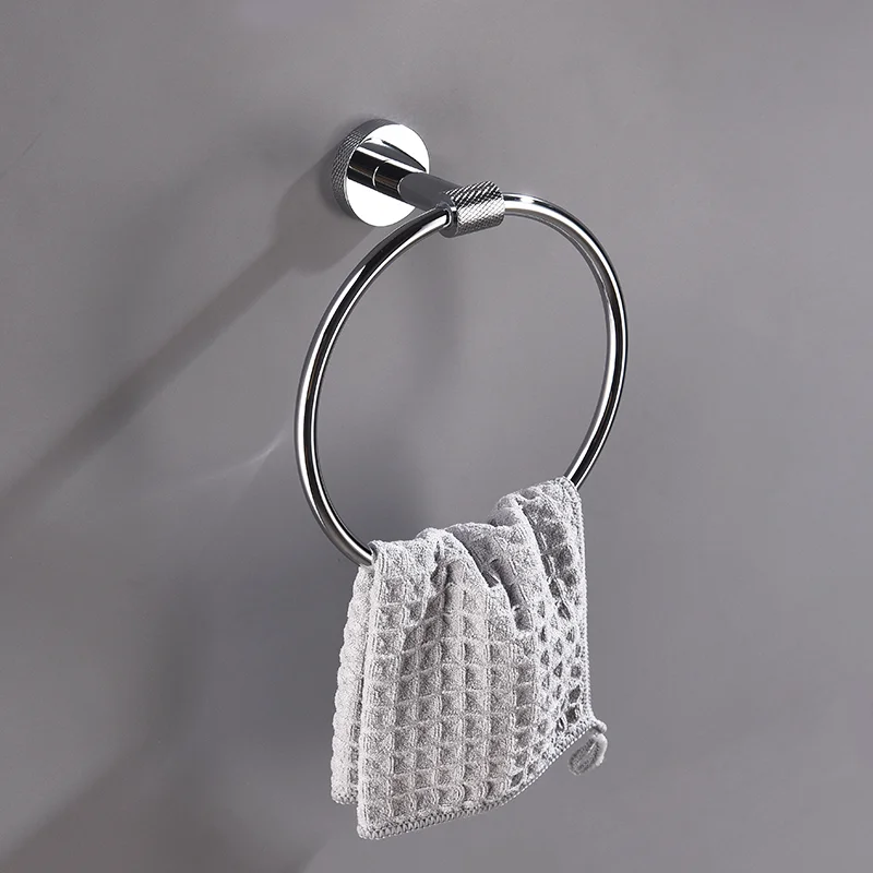 Chrome 304Stainless Steel Knurling Wall Mount Shelf Toilet Paper Holder Towel Bar Rack Robe Hook Hanger Bathroom Accessories