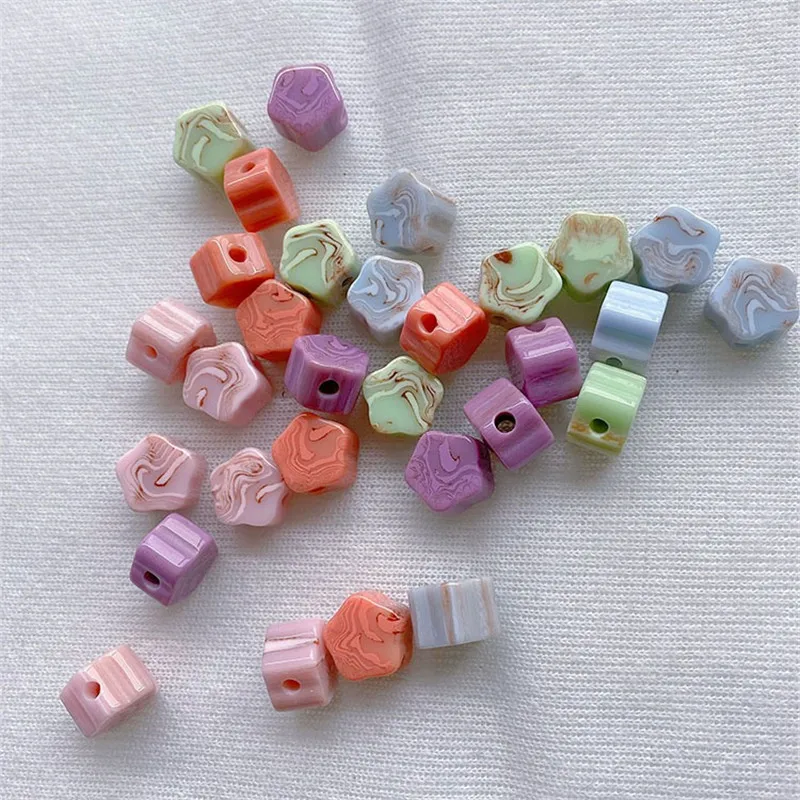

50 шт./партия, бусины из смолы, 14 мм