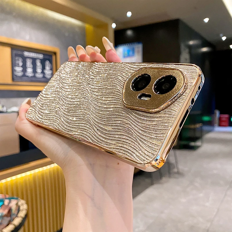 Luxury Bling Glitter Rose Phone Case - Electroplated Shockproof Hard PC Cover