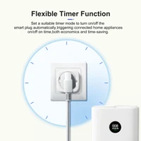 GIRIER Tuya ZigBee Smart Power Plug 20A Smart Home Outlet Socket EU 4200W with Power Monitor Function Work with Alexa Hey Google - Image 5