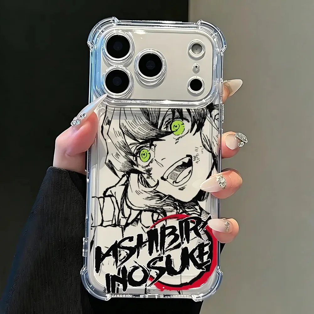Clear TPU Anti-Fall Phone Case with New Demons Slayers Design