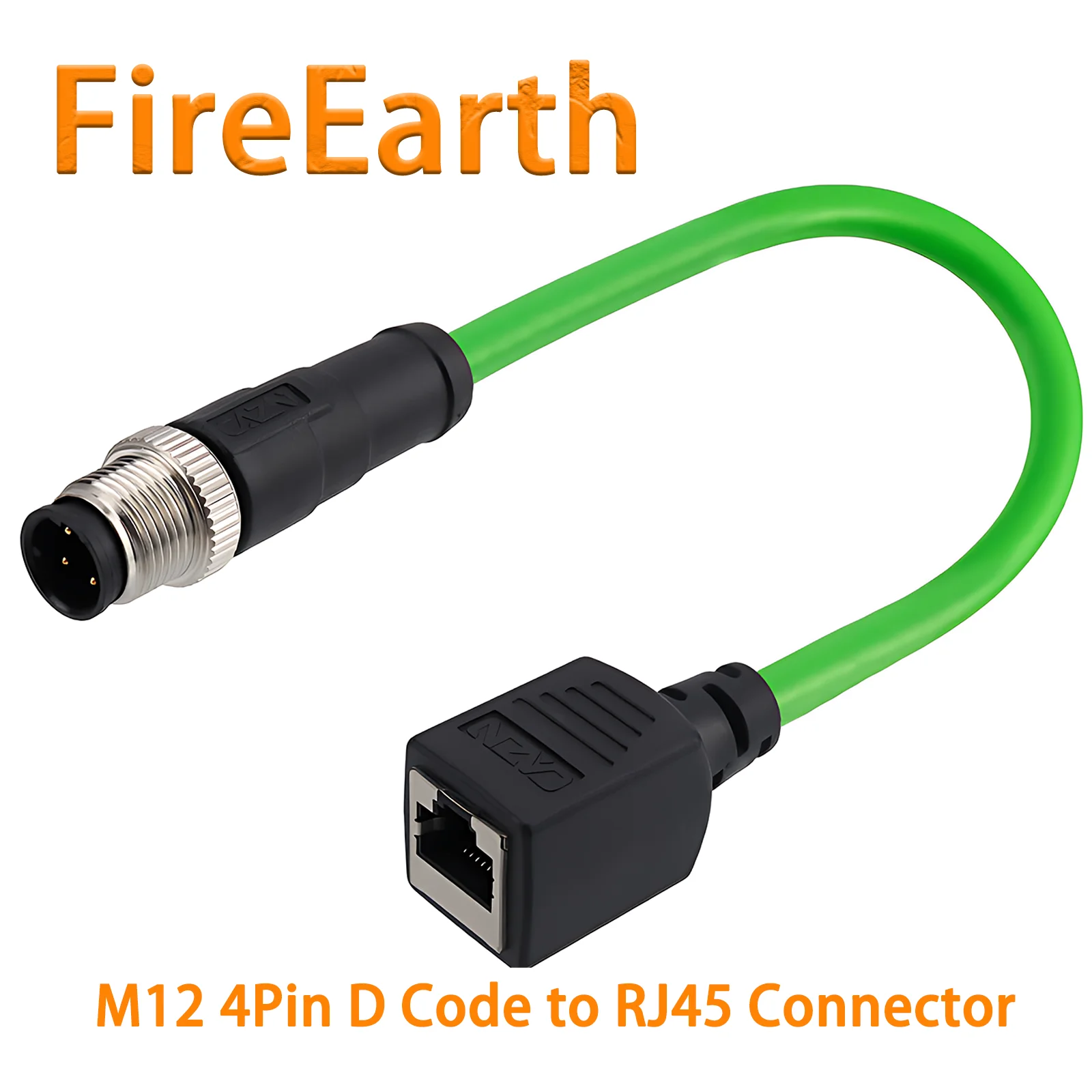 Industrial M12 to RJ45 EtherCAT Protocol Ethernet Connector,M12 D Code ...